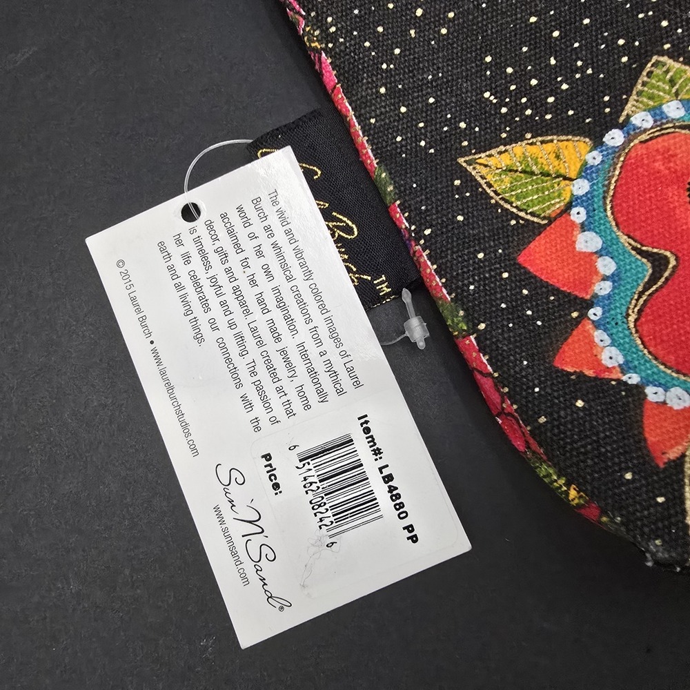 Laurel Burch Feline Cats Minis Cosmetic Bag NEW with Tag - Picture 7 of 8